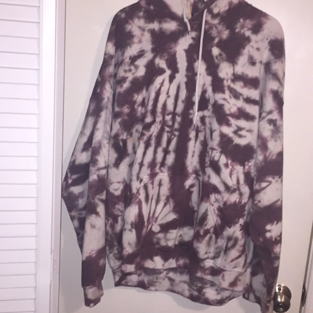 Purple tie dye hoodie